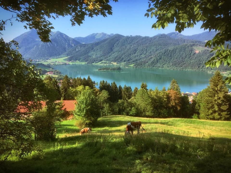 Apartment Dachjuchhe Zum See - Grosszugige 3-Zimmer-Dachgeschoss-Wohnung, Top Modern Und Sehr Zentral Schliersee Eksteriør billede